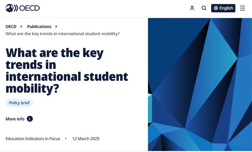 最新！OECD国际学生「流动趋势」报告：规模持续增长，STEM专业更受青睐
